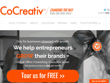 Tablet Screenshot of cocreativ.com